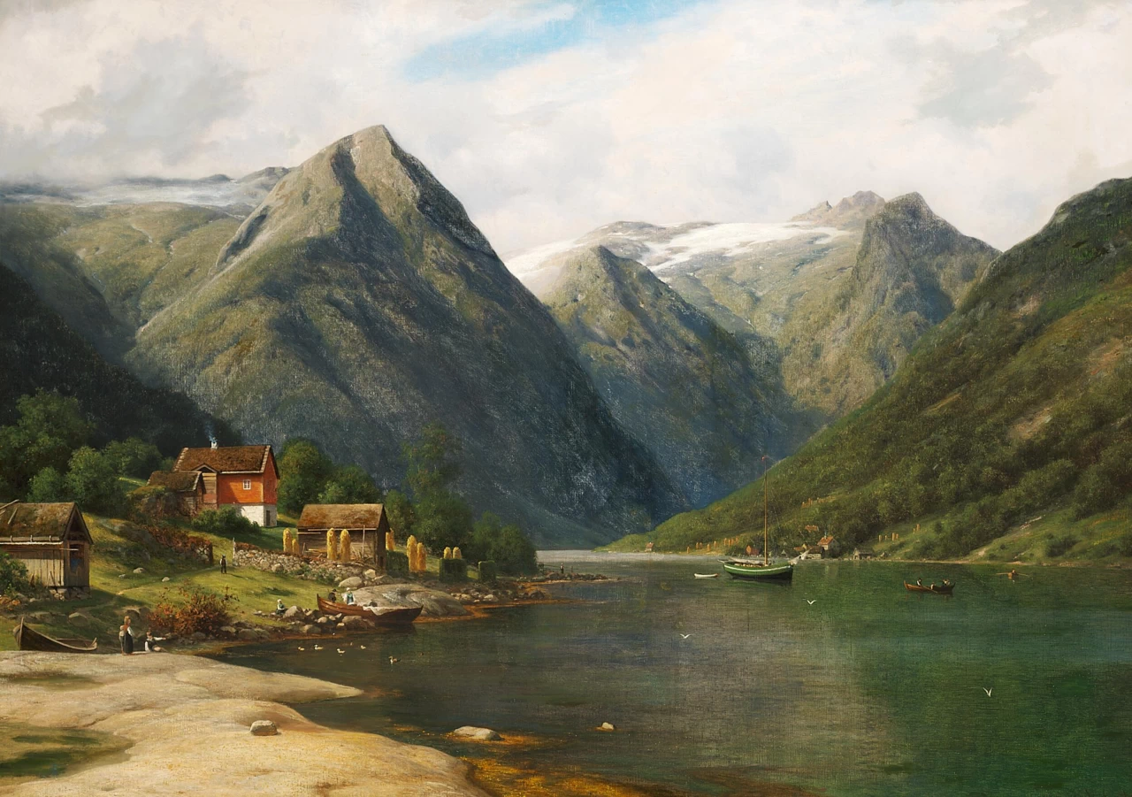 Estate in un'insenatura norvegese